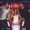 Jenifer, Patrick Fiori et M. Pokora sur le plateau de "The Voice Kids 3", novembre 2015