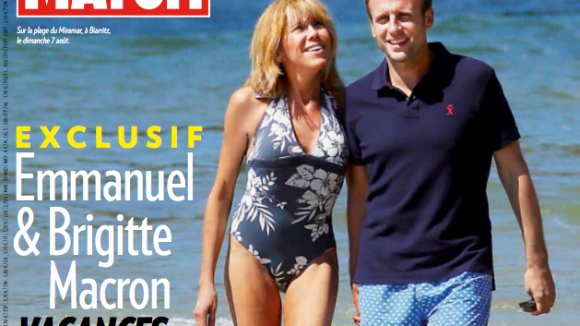 Emmanuel Macron et Brigitte : Plage, soleil, en marche pour les vacances !
