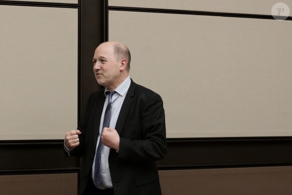 Denis Baupin lors d'une audition du directeur général d'Areva Philippe Knoche par la commission des affaires financières et économiques de l'Assemblée nationale, à Paris le 24 mars 2015.