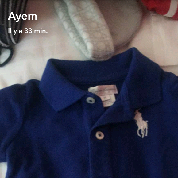 Ayem Nour dévoile la garde-robe d'Ayvin sur Snapchat, jeudi 11 août 2016