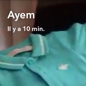 Ayem Nour dévoile la garde-robe d'Ayvin sur Snapchat, jeudi 11 août 2016