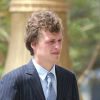 Exclusif - Conrad Hilton arrive au tribunal à Los Angeles avec ses parents Kathy et Rick Hilton, le 16 juin 2015.