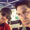 Virgil Williams et Thomas Gibson sur le tournage de la série Esprits Criminels. Photo publiée sur Twitter.