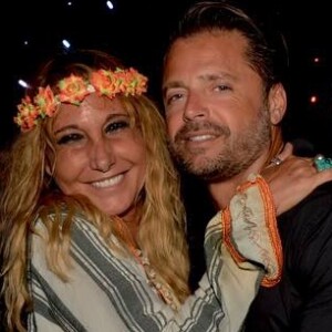 Carole Gruson et David Charvet au Ti St Barth à Saint-Barthélemy le 12 août 2016