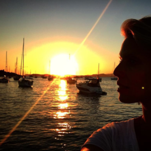Sylvie Tellier à Porquerolles le 14 août 2016.