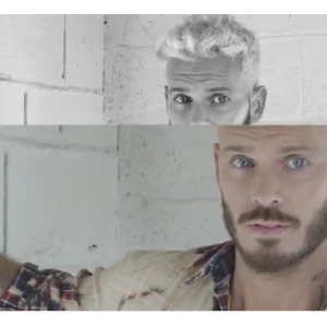 La popstar M. Pokora présente ses MP's, les danseuses de son album de reprises du répertoire de Claude François. Août 2016.