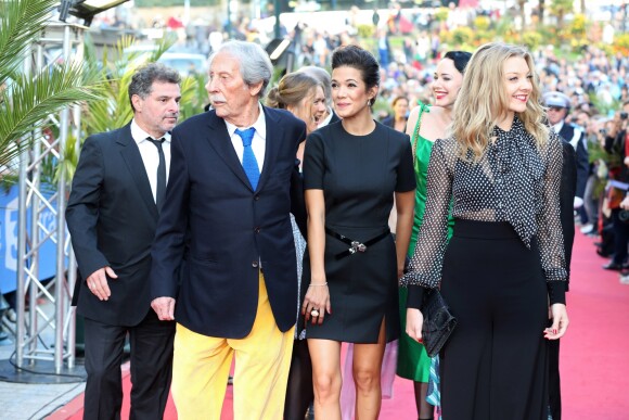 Jean Rochefort (president du jury), Natalie Dormer, Melanie Doutey - Cérémonie de clôture et remise de prix de l'édition 2015 du Festival du Film Britannique de Dinard, le 3 octobre 2015.