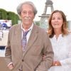 Exclusif - Jean Rochefort et sa femme Françoise Vidal lors de la soirée du Grand Prix Longines Global Champions Tour au Longines Paris Eiffel Jumping au Champ-de-Mars à Paris, le 4 juillet 2015.