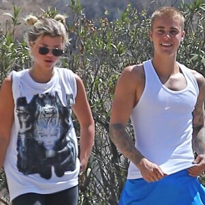 Justin Bieber et Sofia Richie se baladent ensemble sur les hauteurs de Hollywood le 10 août 2016