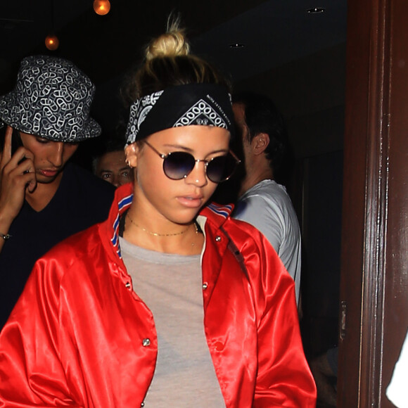 Sofia Richie est allée diner au restaurant Il Pastaio à Beverly Hills, le 15 août 2016