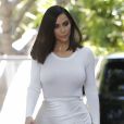 Kim Kardashian - La famile Kardashian lors du tournage de la télé-réalité "L'Incroyable Famille Kardashian" à Woodland Hills le 5 aout 2016.
