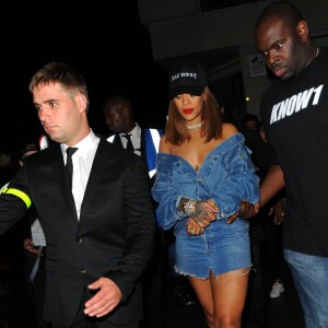 Rihanna au Tape Nightclub à Londres le 20 août 2016.