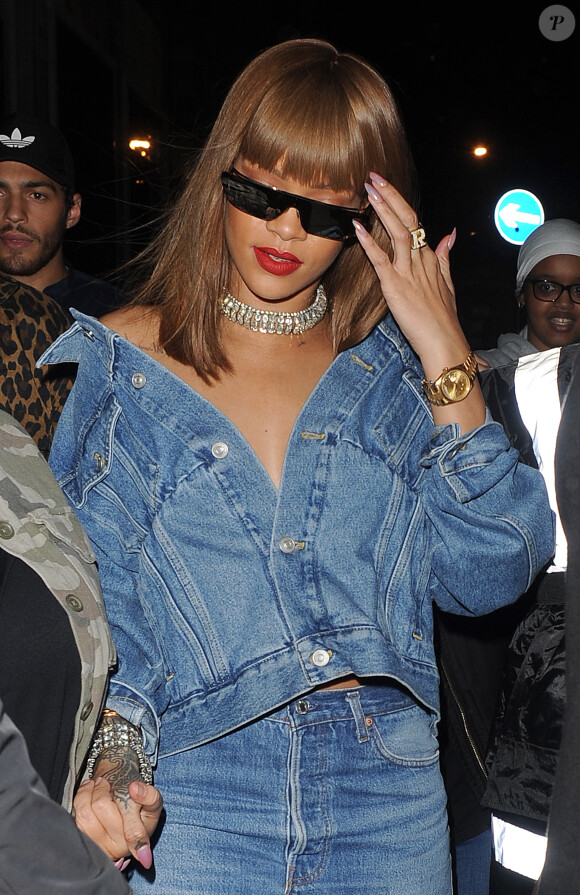 Rihanna au Tape Nightclub à Londres le 20 août 2016.