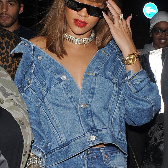 Rihanna au Tape Nightclub à Londres le 20 août 2016.