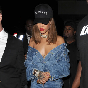 Rihanna au Tape Nightclub à Londres le 20 août 2016.