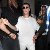 Justin Bieber quitte le Tape Nightclub à Londres le 20 août 2016.