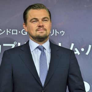 Leonardo DiCaprio lors d'une conférence de presse pour le film "The Revenant" à l'hôtel Ritz Carlton à Tokyo, le 23 mars 2016.