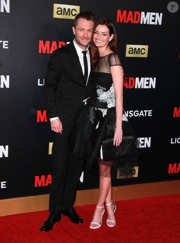 Chris Hardwicket sa femme Lydia Hearst au gala "Mad Men Black & Red" à Los Angeles, le 25 mars 2015