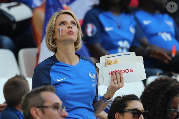 Sylvie Tellier à la demi-finale de l'Euro 2016 Allemagne-France au stade Vélodrome à Marseille, France, le 7 juillet 2016. © Cyril Moreau/Bestimage