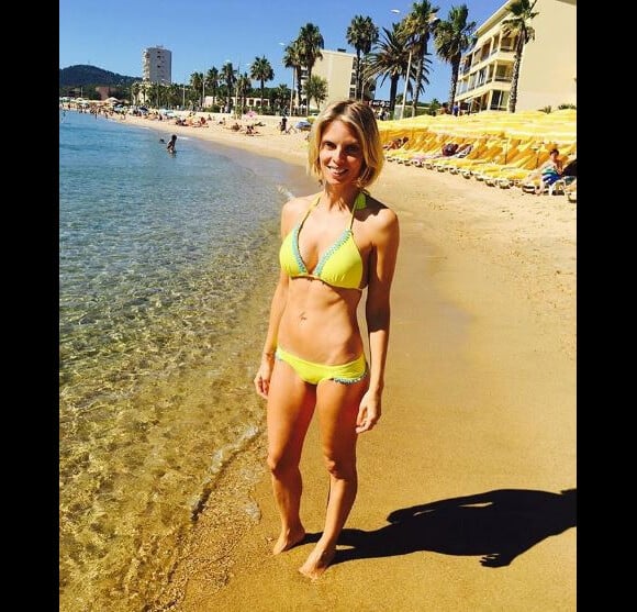 Sylvie Tellier pose lors de ses vacances. Instagram, août 2016
