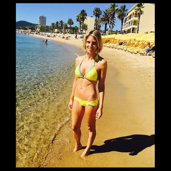 Sylvie Tellier pose lors de ses vacances. Instagram, août 2016