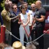 Tyrese Gibson,Larry Kurzweil, Michelle Rodriguez, Jason Statham et Vin Diesel - Inauguration du Fast & Furious Supercharged Ride aux Studios Universal à Los Angeles le 23 juin 2015.