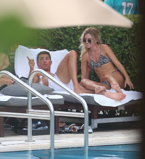 Exclusif - Cristiano Ronaldo avec Cassandre Davis à Miami le 30 juillet 2016