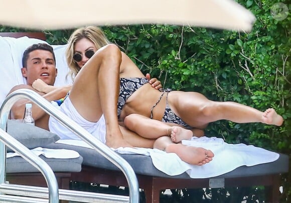 Exclusif - Cristiano Ronaldo avec Cassandre Davis à Miami le 30 juillet 2016