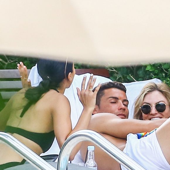 Exclusif - Cristiano Ronaldo avec Cassandre Davis à Miami le 30 juillet 2016
