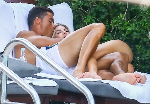 Exclusif - Cristiano Ronaldo avec Cassandre Davis à Miami le 30 juillet 2016