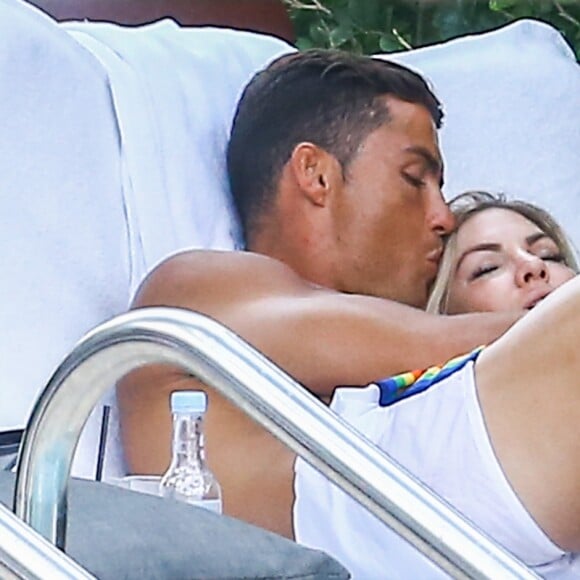 Exclusif - Cristiano Ronaldo avec Cassandre Davis à Miami le 30 juillet 2016