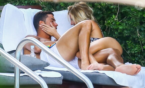 Exclusif - Cristiano Ronaldo avec Cassandre Davis à Miami le 30 juillet 2016