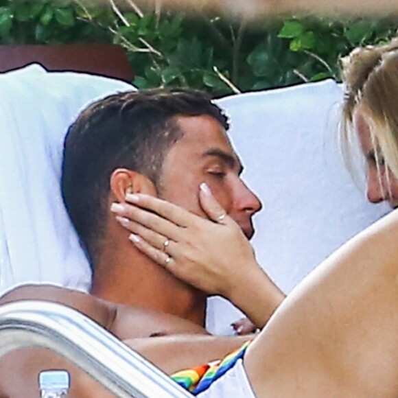 Exclusif - Cristiano Ronaldo avec Cassandre Davis à Miami le 30 juillet 2016