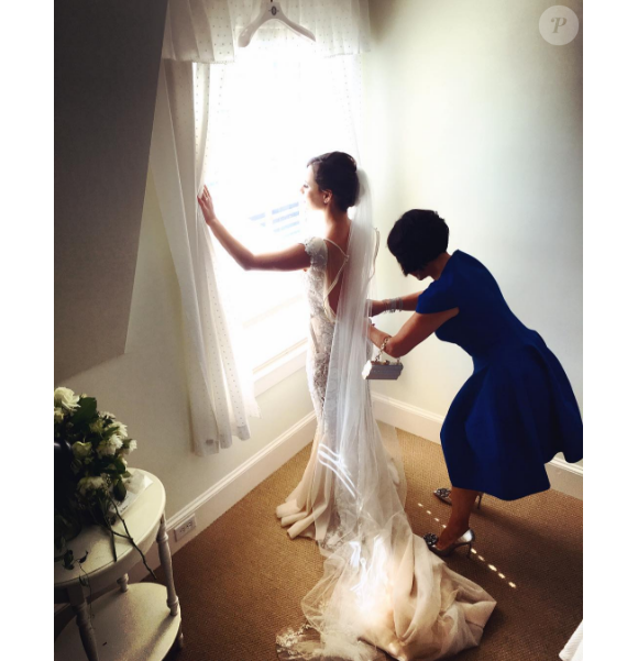 Sasha Cohen se prépare pour son mariage... La patineuse a épousé son compagnon Tom May le 20 août 2016 à Cape Cod, dans le Massachusetts. Photo Instagram.