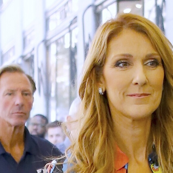 Céline Dion arrive dans les studios de la NBC pour les répétitions de l'émission de Jimmy Fallon à New York. Le 21 juillet 2016