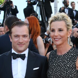 Laurence Ferrari et son mari Renaud Capuçon - Montée des marches du film "The Last Face" lors du 69ème Festival International du Film de Cannes. Le 20 mai 2016.
