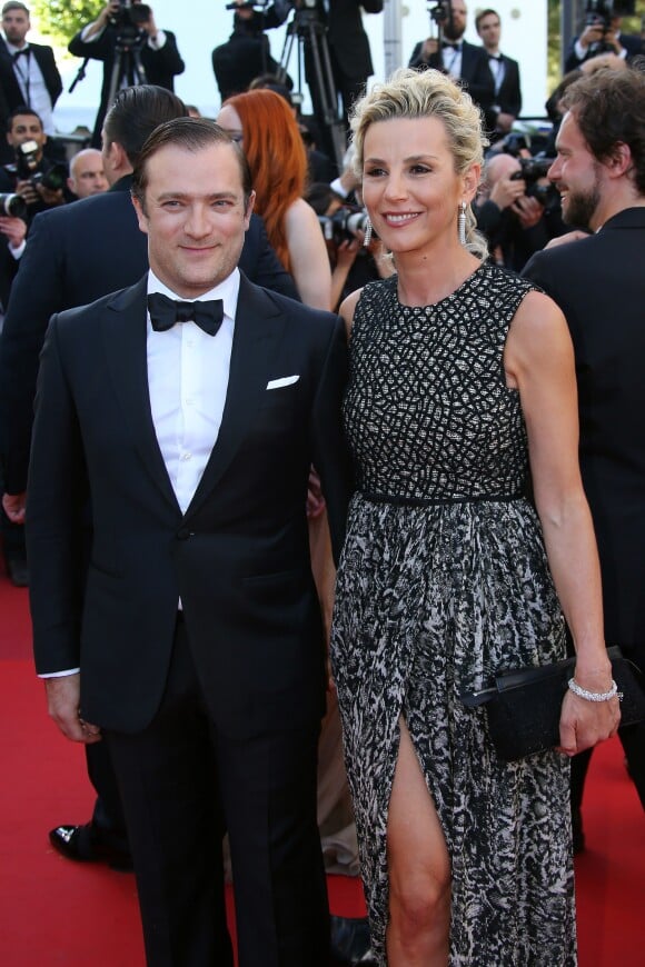 Laurence Ferrari et son mari Renaud Capuçon - Montée des marches du film "The Last Face" lors du 69ème Festival International du Film de Cannes. Le 20 mai 2016.