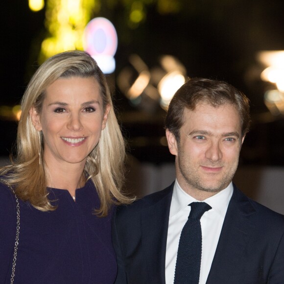 Laurence Ferrari et son mari Renaud Capuçon - Inauguration de la Fondation Louis Vuitton à Paris le 20 octobre 2014. 