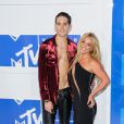 G-Eazy, Britney Spears - Photocall des MTV Video Music Awards 2016 au Madison Square Garden à New York. Le 28 août 2016
