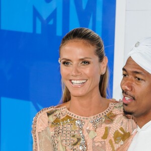 Heidi Klum, Nick Cannon la soirée des MTV Video Music Awards 2016 à Madison Square Garden à New York, le 28 août 2016
