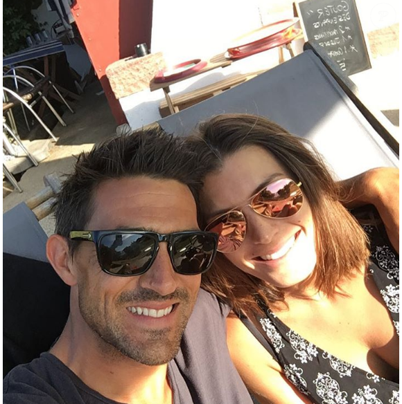 Jean Pascal Lacoste et sa chérie Delphine Tellier. Photo publiée sur Instagram au mois d'août 2016