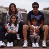 Jean-Pascal Lacoste et sa chérie Delphine Tellier ainsi que ses deux enfants, Kylie et Maverick. Photo publiée sur sa page Instagram à l'été 2016