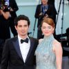 Damien Chazelle et Emma Stone - Première de "La La Land" et cérémonie d'ouverture du 73ème festival du film de Venise (Mostra) le 31 août 2016.