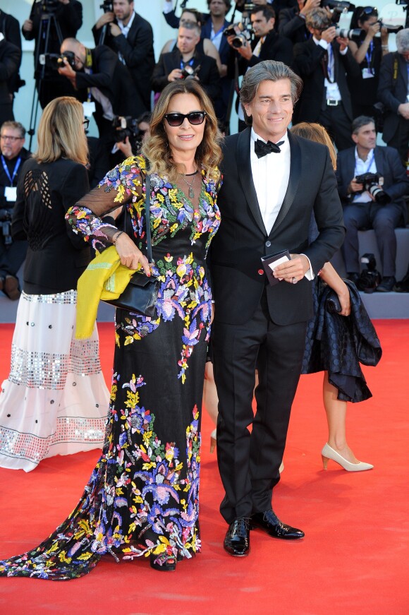 Daniela Santanché et Dimitri d'Asburgo Lorena - Première de "La La Land" et cérémonie d'ouverture du 73ème festival du film de Venise (Mostra) le 31 août 2016.