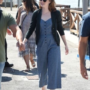 Exclusif - Emma Stone se balade à Venise en marge du 73ème festival du film (Mostra) le 1er septembre 2016.