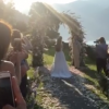 Image du mariage de Daniel Ek, fondateur de Spotify, et Sofia Levander, le 27 août 2016 au Lac de Côme, issue d'une vidéo publiée sur Facebook par leur ami l'explorateur suédois Johan Ernst Nilson.