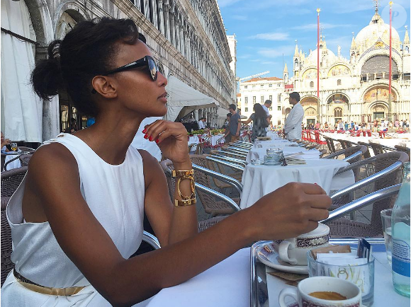 Sonia Rolland à Venise avec son amoureux Jalil Lespert. Photo publiée sur Instagram, le 3 septembre 2016