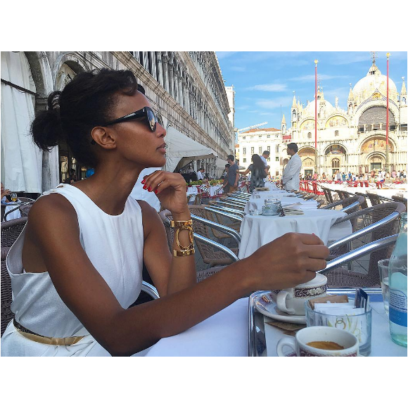 Sonia Rolland à Venise avec son amoureux Jalil Lespert. Photo publiée sur Instagram, le 3 septembre 2016