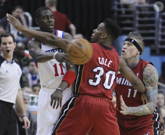 Jrue Holiday en mars 2013 avec les 76ers contre le Miami Heat.