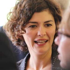 Audrey Tautou - Inauguration du nouveau chai du Château Les Carmes Haut-Brion dessiné par Philippe Starck et Luc-Arsène Henry à Bordeaux le 24 juin 2016. Le domaine, qui produit des crus de Pessac-Léognan, est la propriété du groupe immobilier Pichet. Ce nouveau chai a une surface de 2000 mètres carrés sur quatre niveaux et représente un investissement de neufs millions d'euros. © Patrick Bernard / Quentin Salinier / Bestimage